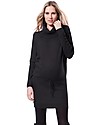 Seraphine Roll Neck Maternity and Nursing Tunic Hudson, Charcoal - Cashmere blend Dresses_