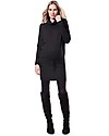 Seraphine Roll Neck Maternity and Nursing Tunic Hudson, Charcoal - Cashmere blend Dresses_