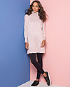 Seraphine Roll Neck Oversize Maternity and Nursing Tunic Veronica, Taupe - Cotton Dresses_