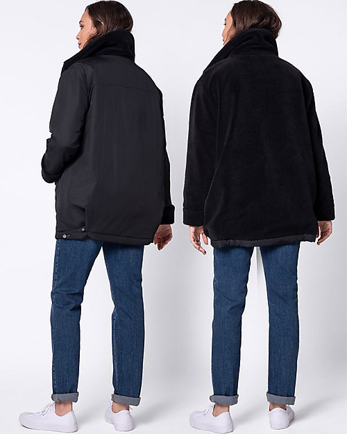 Seraphine Salma Reversible Coat 3in1 - Black - for Pregnancy Breastfeeding and Babywearing Coats