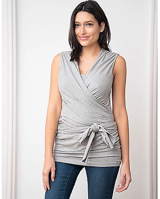 Seraphine Skin To Skin Babywearing Top Winifrid - GreyMarl Evening Tops