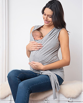 Seraphine Skin To Skin Babywearing Top Winifrid - GreyMarl Evening Tops