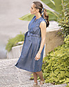 Seraphine Sleeveless Midi Shirt Nursing and Maternity Dress Djena - Denim Dresses_