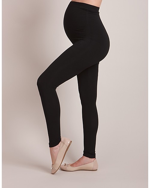 Seraphine Tammy OverBump Bamboo Maternity Leggings - Black Leggings