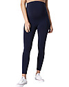 Seraphine Tammy OverBump Bamboo Maternity Leggings - Blue Leggings