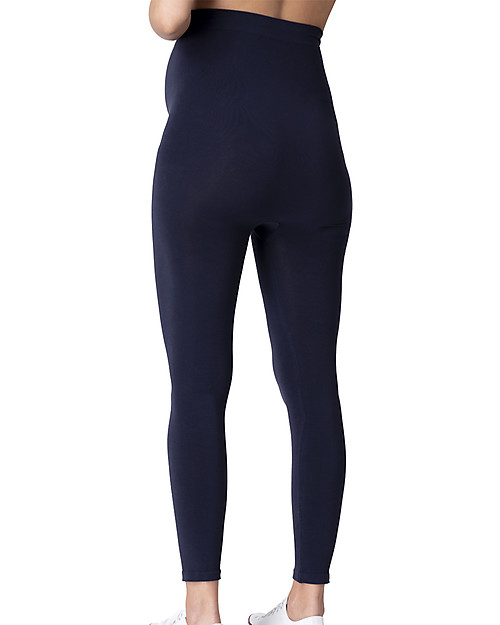 Seraphine Tammy OverBump Bamboo Maternity Leggings - Blue Leggings