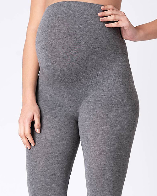 Seraphine Tammy OverBump Bamboo Maternity Leggings - Grey Leggings