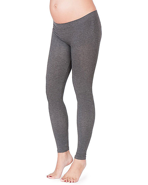 Seraphine Tammy Under-Bump Bamboo Maternity Leggings - Grey (for