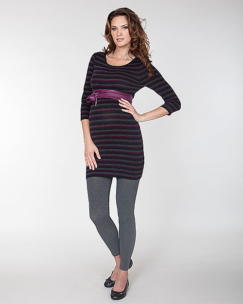 Seraphine Tammy Under-Bump Bamboo Maternity Leggings - Grey (for an active lifestyle!) Leggings