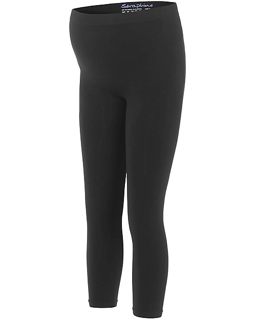 Seraphine Tammy Under-Bump Bamboo Maternity Leggings New Model! - Black (for an active lifestyle!) Leggings