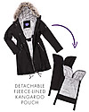 Seraphine Valetta Maternity + Baby Carrying Premium Parka 3 in 1, Black - Ideal before and after baby! Down Jacket