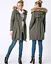 Seraphine Valetta Maternity + Baby Carrying Premium Parka 3 in 1, Khaki - Before and after baby! Down Jacket
