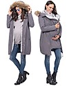 Seraphine Valetta Maternity + Baby Carrying Premium Parka 3 in 1, Slate - Before and after baby! Jackets
