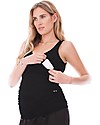 Seraphine Verena, Maternity and Nursing Vest, Black - Super-soft! Tank Tops
