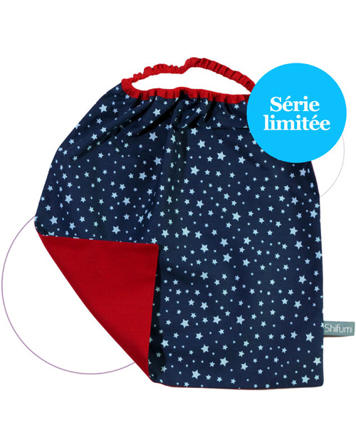 Shifumi Easy Wear Bib with Elastic Neck Opening - A Star is Born 100% Cotton (Perfect for home and school!) Pullover Bibs