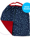 Shifumi Easy Wear Bib with Elastic Neck Opening - A Star is Born 100% Cotton (Perfect for home and school!) Pullover Bibs