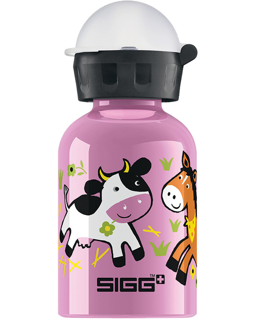 Sigg Farmyard Family Kids Drinking Bottle with Sports Cap 0.3 L- Light, safe and leak-proof Thermos Bottles