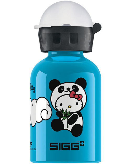 Sigg Hello Kitty Blue Panda Drinking Bottle with Sports Cap. 0,3 L - Light, safe and leak-proof Thermos Bottles