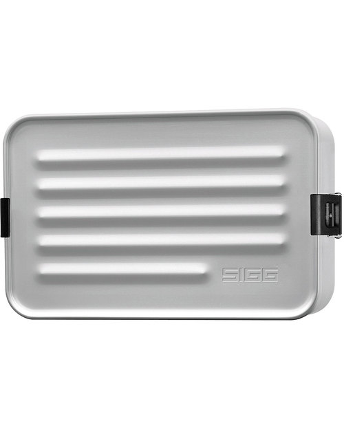 Sigg Maxi Metallic Lunchbox - Silver - BPA and Phthalate Free! Snack Boxes