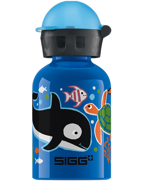 Sigg Seaworld Kids Drinking Bottle with Sports Cap 0.3 L - Light, safe and leak-proof Thermos Bottles