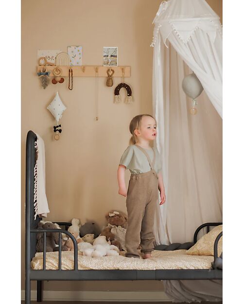 Silly Silas Roomy Footless Tights with Braces - Peanut Blend - 100% Organic Cotton GOTS Certified Tights