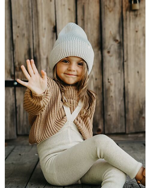 Silly Silas Wooly Footless Tights with Braces - Cream Blend - Merino Wool and Cotton Tights