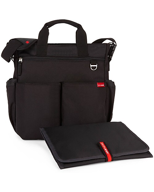 Skip Hop Duo Signature Diaper Bag, Black - Changing mattress included! Diaper Changing Bags
