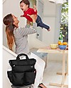 Skip Hop Duo Signature Diaper Bag, Black - Changing mattress included! Diaper Changing Bags