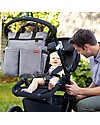 Skip Hop Duo Signature Diaper Bag, Grey Melange - Changing mattress included! Diaper Changing Bags