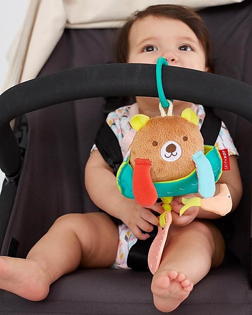 Skip Hop Fishing Bear Jitter, From birth! It vibrates when the - Main Image