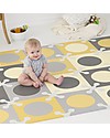 Skip Hop Playspot Interlocking Foam Tiles, Yellow-Grey - 20 large pieces! Playmats