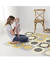 Skip Hop Playspot Interlocking Foam Tiles, Yellow-Grey - 20 large pieces! Playmats