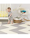 Skip Hop Playspot Triangular Interlocking Foam Tiles, Cream/Grey - 40 large pieces! Playmats