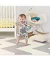Skip Hop Playspot Triangular Interlocking Foam Tiles, Cream/Grey - 40 large pieces! Playmats