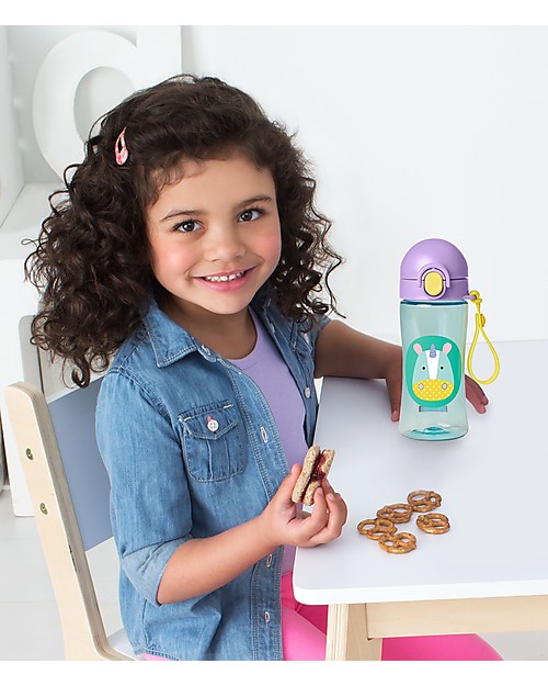 Skip Hop Sport Bottle for Kids, Unicorn - Locking Lid! Non-Thermal Water Bottles