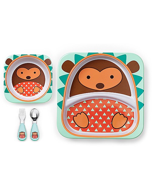 Skip Hop Zoo Little Kid Bowl, Hedgehog - Safe and Durable! Bowls & Plates