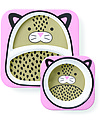 Skip Hop Zoo Little Kid Plate and Bowl Set, Leopard - Safe and Durable! Meal Sets