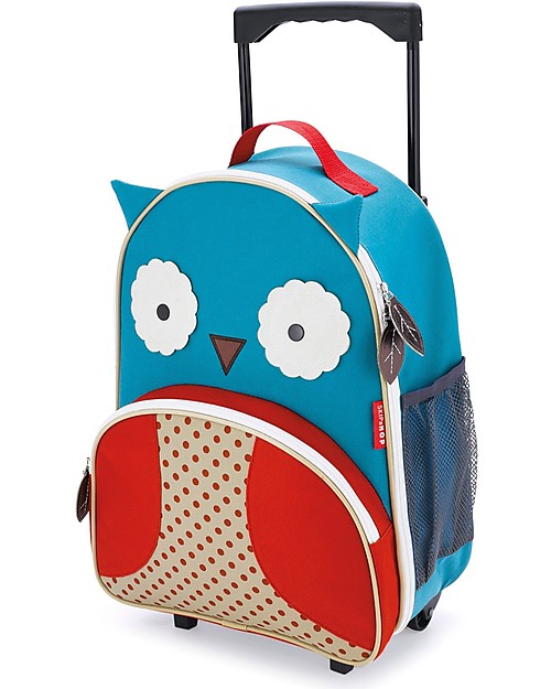 Skip Hop Zoo Little Kid Rolling Luggage, Owl - Perfect for Distant Journeys Travel Bags