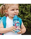 Skip Hop Zoo Straw Bottle for Kids, Owl - Flip-top Lid! Non-Thermal Water Bottles