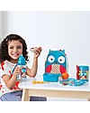 Skip Hop Zoo Straw Bottle for Kids, Owl - Flip-top Lid! Non-Thermal Water Bottles