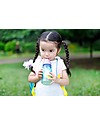 Skip Hop Zoo Straw Bottle for Kids, Unicorn - Flip-top Lid! Non-Thermal Water Bottles