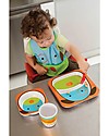 Skip Hop Zoo Tuck-Away Bib with Pocket, Dog - Water-resistant, easy to store when dirty! Waterproof Bibs