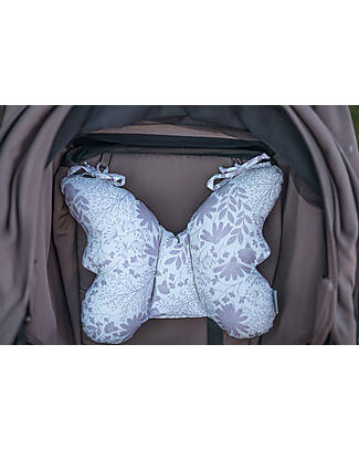Sleepee Butterfly Pillow - Eucalyptus - 100% Oeko-Tex Cotton - Protects from Bumps Cushions