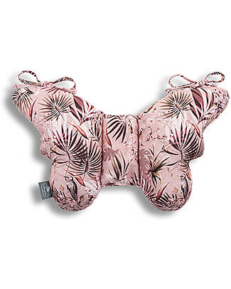Sleepee Butterfly Pillow - Jungle Powder Pink - 100% Oeko-Tex Cotton - Protects from Bumps Cushions
