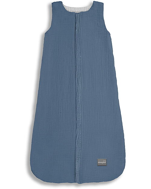 Sleepee Reversible Sleeping Bag - Petrol - TOG 1.0 - Oeko-Tex Cotton Muslin Sleeping Bags