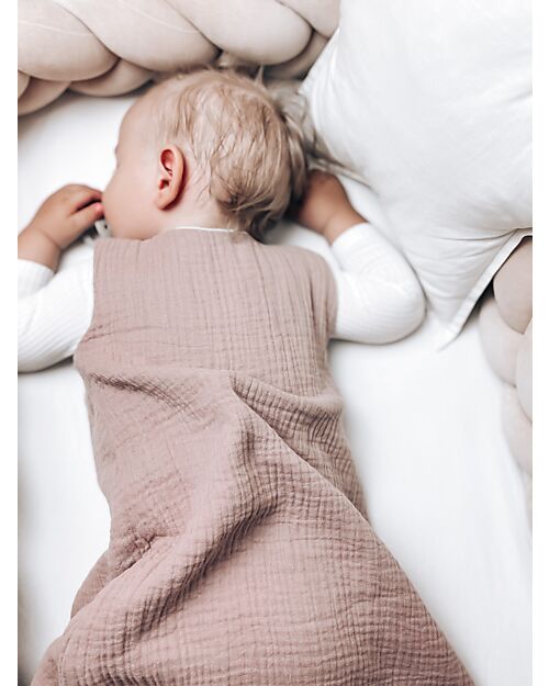 Sleepee Reversible Sleeping Bag - Rose - TOG 1.0 - Oeko-Tex Cotton Muslin Sleeping Bags