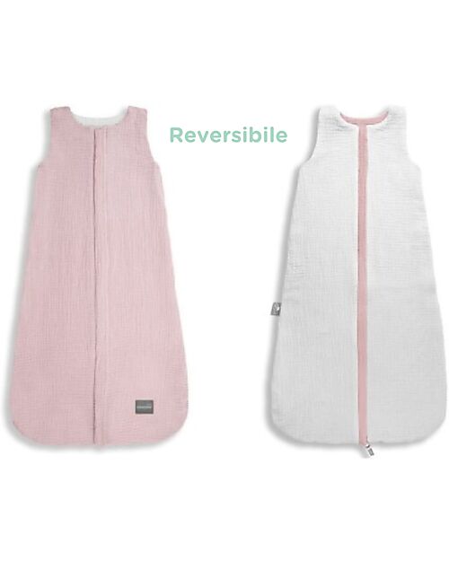 Sleepee Reversible Sleeping Bag - Rose - TOG 1.0 - Oeko-Tex Cotton Muslin Sleeping Bags