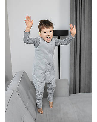Sleepee Reversible Sleeping Bag with Legs - Melange Grey - TOG 2.5 - Oeko-Tex Cotton Sleeping Bags
