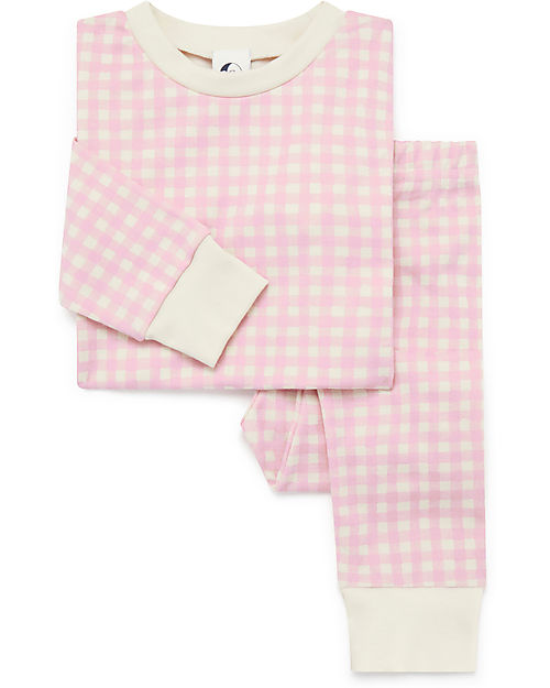 Sleepy Doe Kids Pyjamas Set - Blossom Check - 100% Organic Cotton Pyjamas