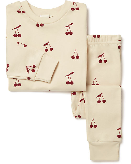Sleepy Doe Kids Pyjamas Set - Cherries - 100% Organic Cotton Pyjamas